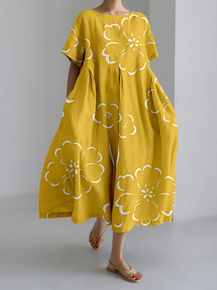 NORA - CASUAL LENT PRINT DRESS