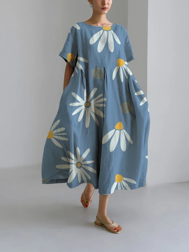 ZARA - SHORT DRESS WITH FLORAL DETAILS