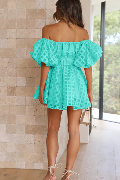 Evie - Mini Dress with Puff Sleeves