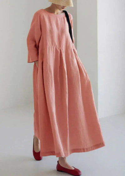 NOVA - LOOSE DRESS WITH LARGE FLORAL PRINT