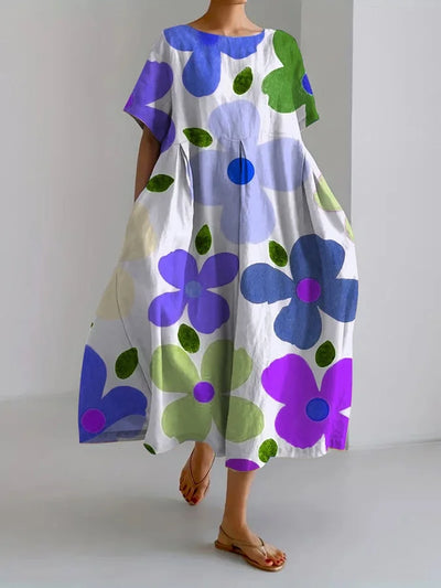 FLORENCE - BOTANICAL FLOWER PRINT DRESS