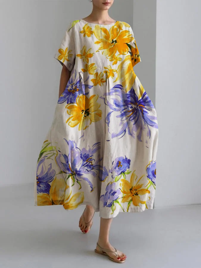 GRACE - CHIC FLORAL MAXI DRESS
