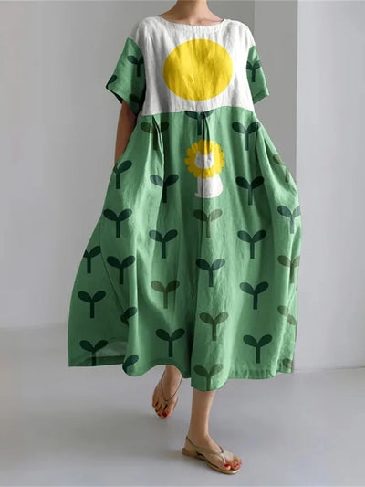 LEERA – ALL OVER PRINT LOOSE DRESS