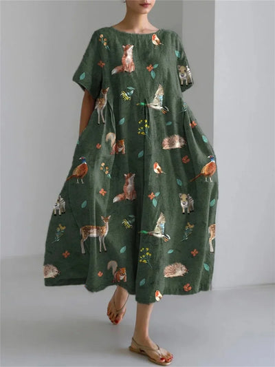 LEERA – ALL OVER PRINT LOOSE DRESS