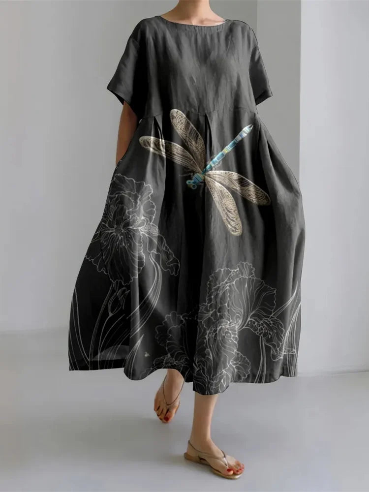 LEERA – ALL OVER PRINT LOOSE DRESS