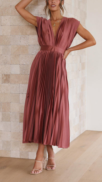 Alexis - Elegant Dress with Ruffles