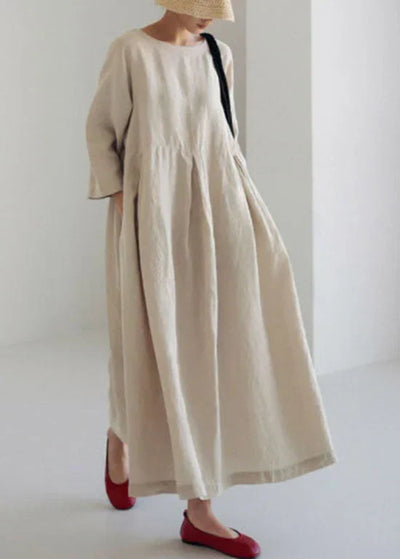 NOVA - LOOSE DRESS WITH LARGE FLORAL PRINT