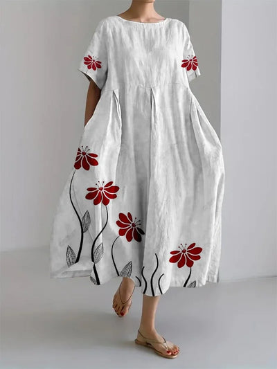 ROSALIE - BOTANICAL PRINT LOOSE DRESS