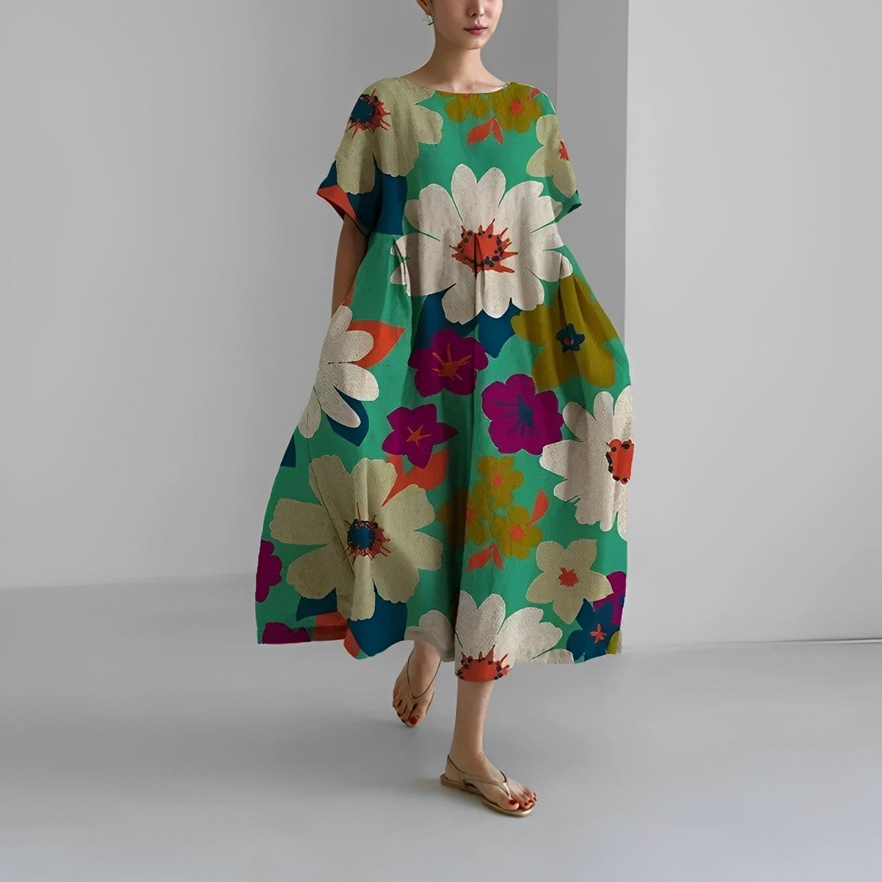 Skye - Boho Floral Dress